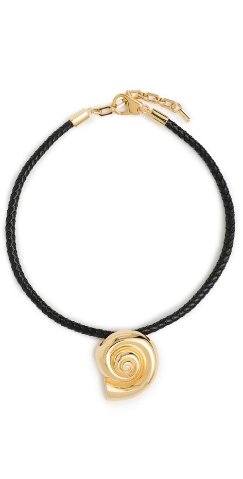 Nautilus Necklace Black/Gold One Size