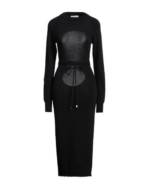 Woman Maxi dress Black Size 2 Cotton, Polyamide