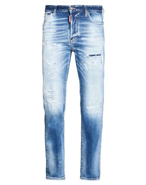 Man Jeans Blue Size 34 Cotton, Elastane