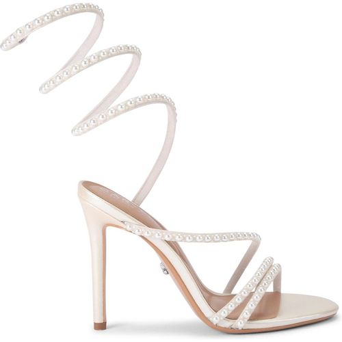 Carvela Womens Spiral 105 Sandals - Champagne Fabric