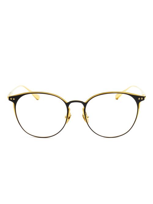 Linda Farrow round-frame glasses - Gold