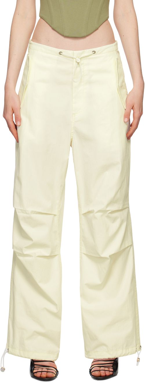 Dion Lee Off-White Toggle Parachute Trousers