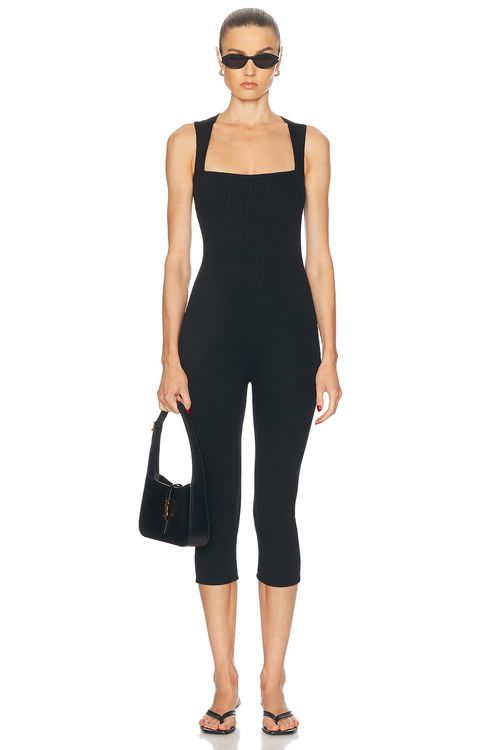 SANS FAFF Bell Pedal Pusher Jumpsuit in Black - Black.  XS also in L