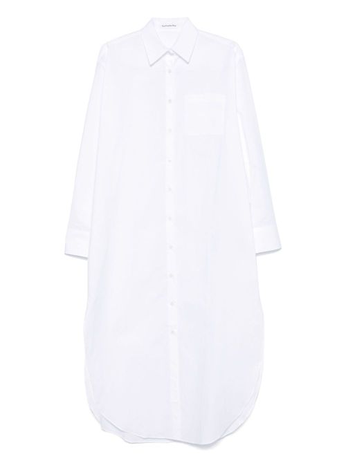 Helena shirt midi dress - White