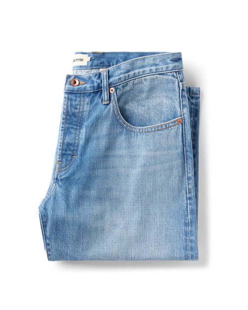 Men's Organic Cotton Democratic Jean in Light Wash Organic Selvedge