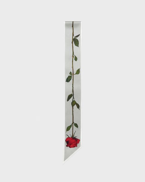 Acne Studios Scarf Thin Silk Satin White ONESIZE