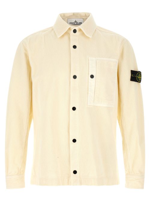 Corduroy Overshirt — White