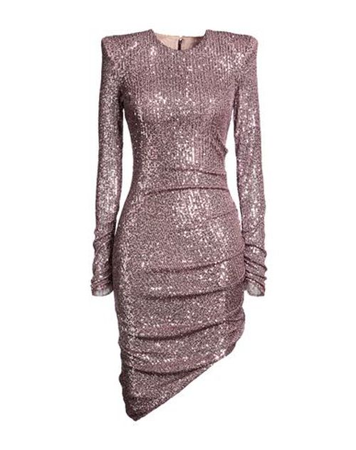 Woman Midi dress Lilac Size 10 Polyester, Elastane
