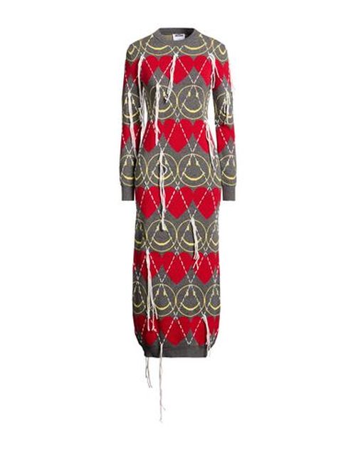 X Smiley World Woman Maxi dress Grey Size 4 Wool, Polyamide, Viscose, Cashmere