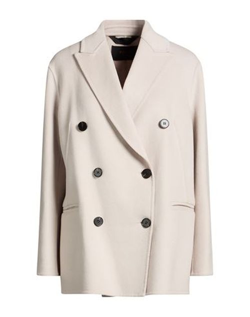 Paltò Fabbrica Woman Coat Light grey Size 10 Wool