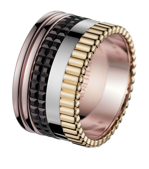 Mixed Gold Quatre Classique Large Ring