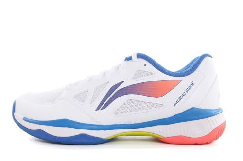 LI-NING Halberd Strike Unisex Badminton Shoes Anti-Slip Featherlight Rebound Professional Training Sports Sneakers Glacier Blue/Bright Cobalt Blue US