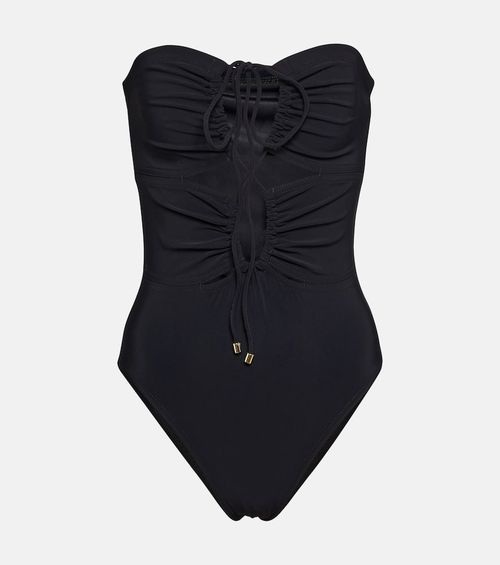 Basics halter-neck swimsuit