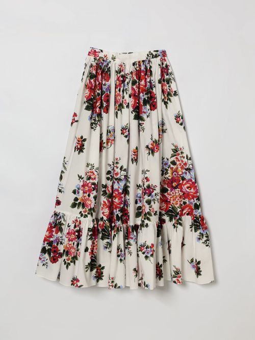 Skirt Kids color White