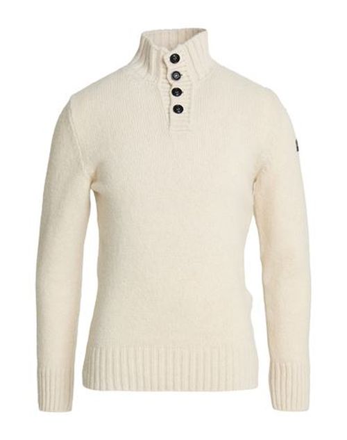 Man Sweater Ivory Size L Virgin Wool, Nylon