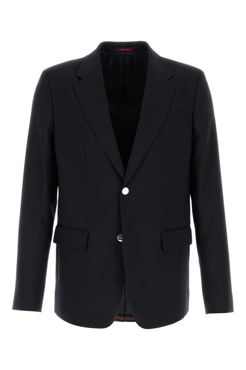Midnight Blue Wool Blazer