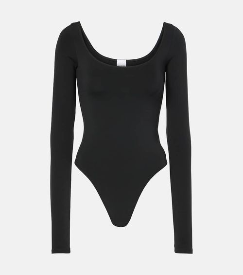 Cotton-blend jersey bodysuit