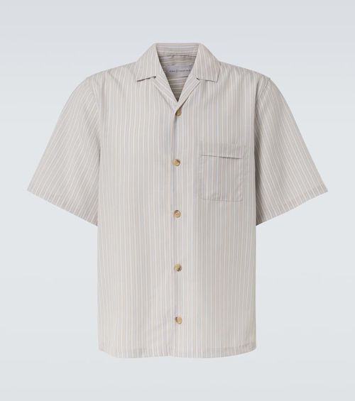 Striped bowling shirt