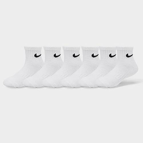 Little Kids Dri-FIT Ankle Socks (6-Pack) in White