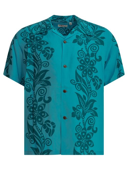 Sun Surf "Pictograph Flower" Casual Shirt