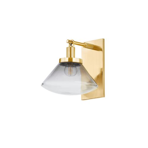 Aged Brass Wall Sconce from the Mendon Collection