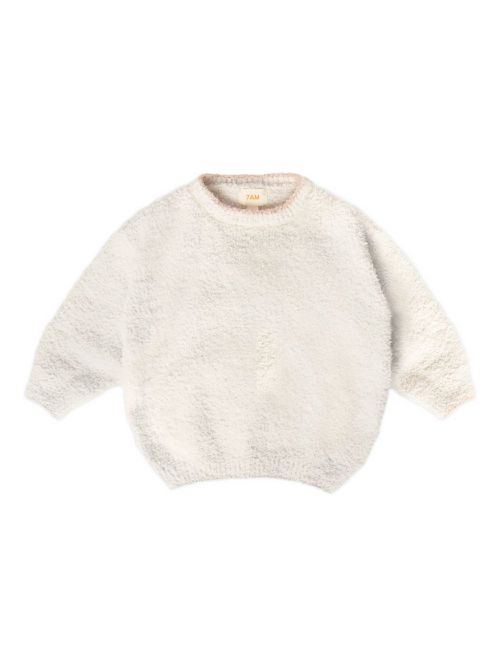 7AM KIDS Fuzzy sweater - White