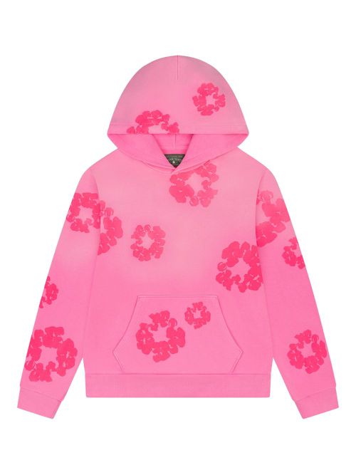 Mono Cotton Wreath hoodie - Pink
