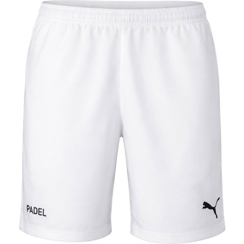 Puma teamLiga 7inch Mens White Padel Short