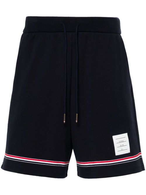 Mid-rise track shorts - Blue