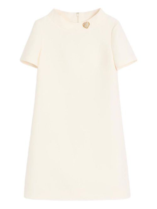 Valentino Garavani CREPE COUTURE SHORT DRESS - White