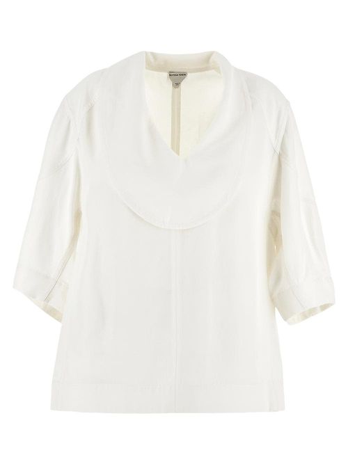 Grainy viscose linen shirt