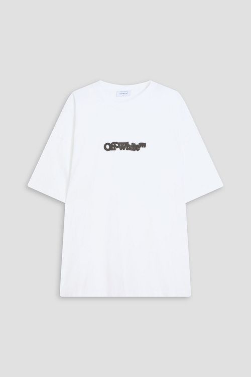 Printed cotton-jersey T-shirt - White - M