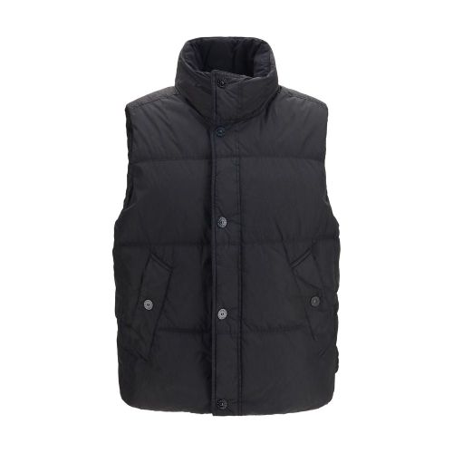 Crinkle Reps Vest — Black