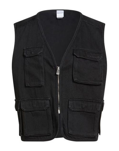 Denim Woman Denim outerwear Black Size M Cotton