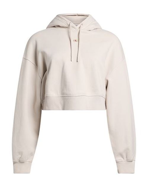 Woman Sweatshirt Beige Size L Cotton