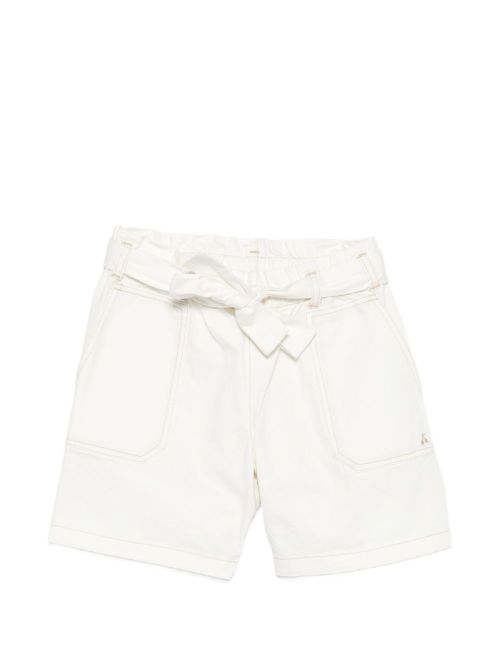 Girls' Back Patch Pocket Drawstring Waist Mini Shorts