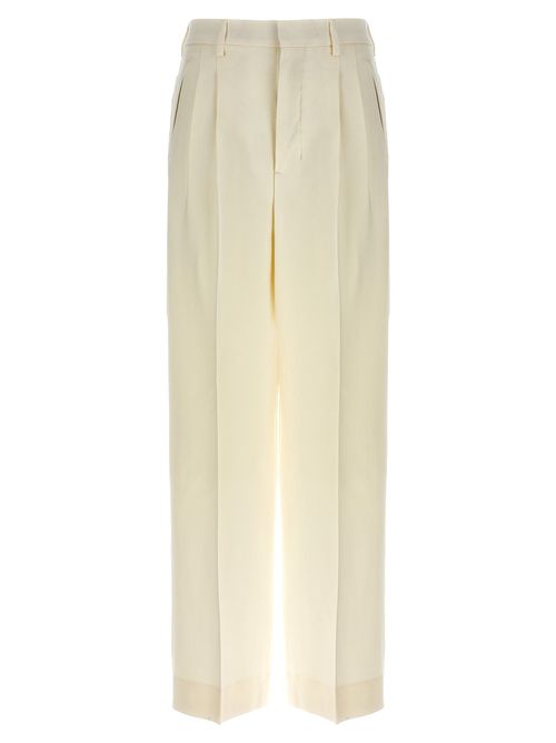 -Trousers Pences Pantaloni Bianco-Donna