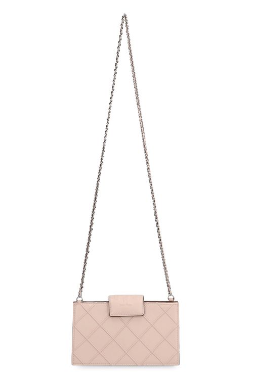 Tory Burch Fleming Mini Leather Wallet On Chain