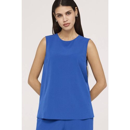Finery London Women's Vallie Sleeveless Round Neck Vest in Cobalt