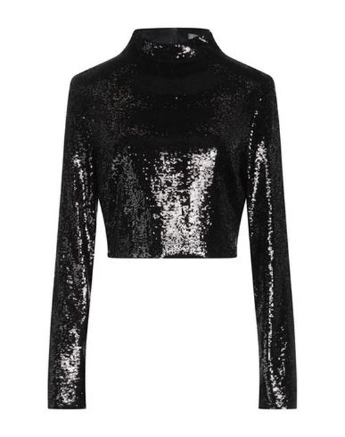 Woman Top Black Size 6 Polyester, Elastane