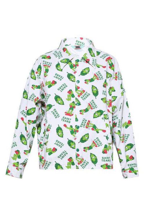 SAINT MXXXXXX Long Sleeved Pattern-Print Shirt Jacket