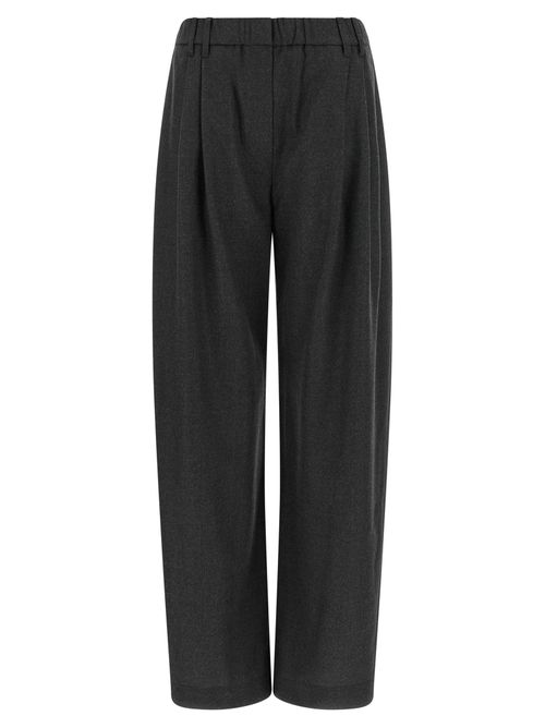 Virgin Wool Trousers — Gray