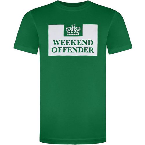 Weekend Offender Prison Mens Green T-Shirt - X-Sma