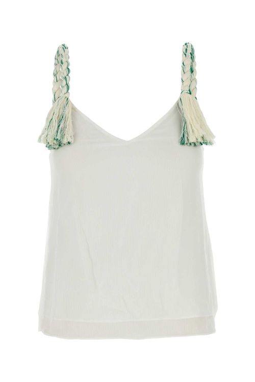 Strap Tank Top — White