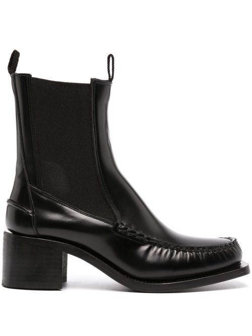 Alda leather 60mm ankle boots - Black