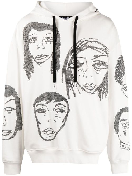 They're Watching cotton hoodie - White