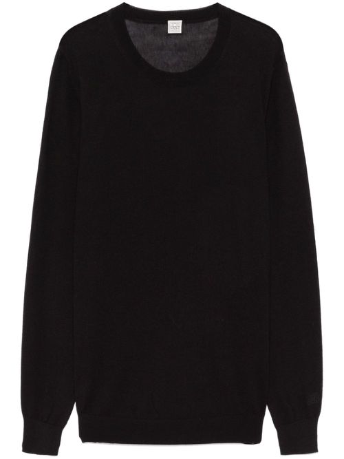 Fine-knit sweater - Black