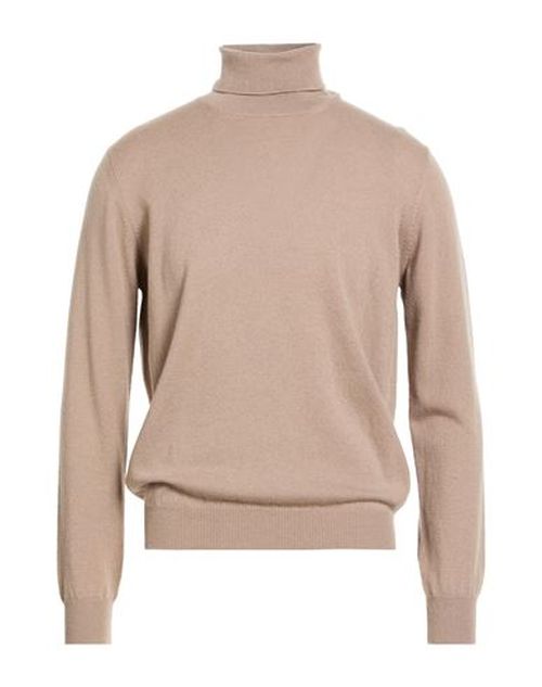 Man Turtleneck Beige Size 40 Cashmere