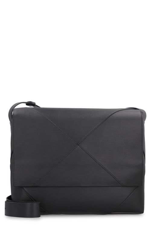 Leather Messenger Shoulder Bag