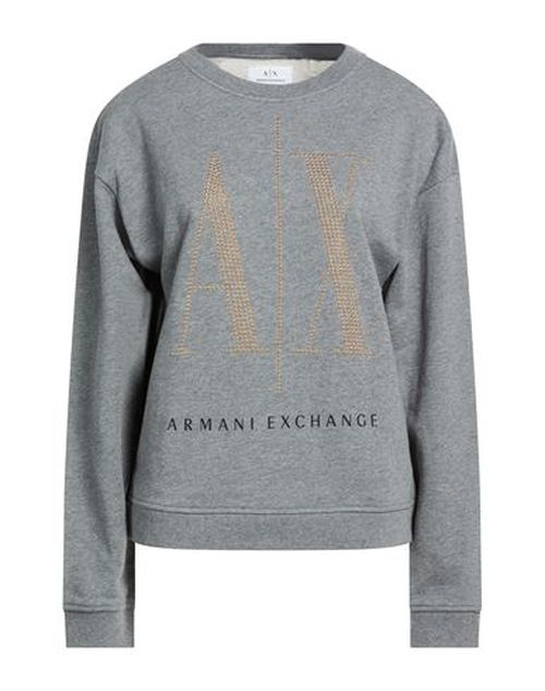 Woman Sweatshirt Grey Size L Cotton, Elastane